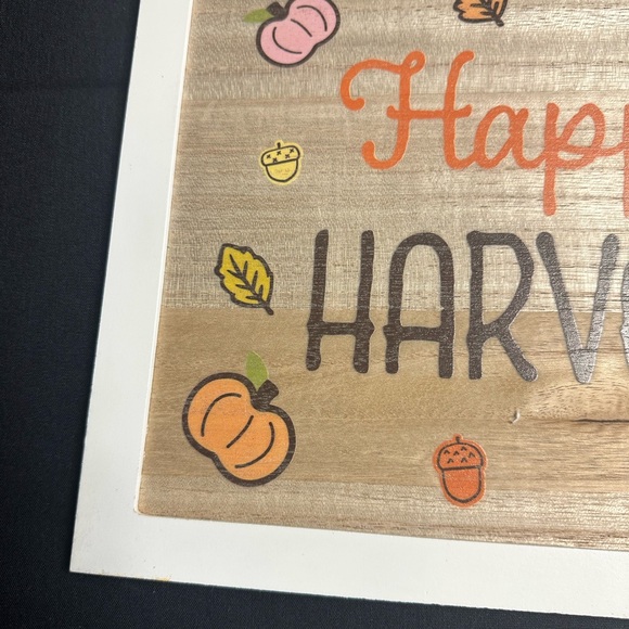 💥 $5 if Bundled Happy Harvest Sign with Silver Sparkle Edges SPRITZ Target NWT - Picture 5 of 11